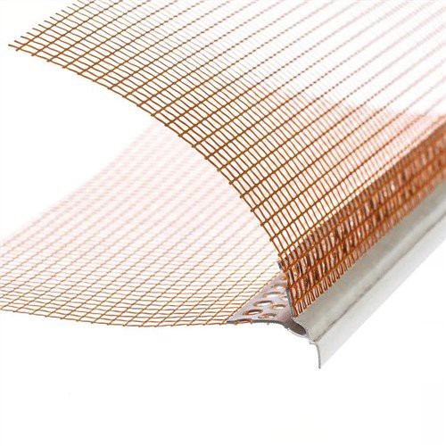 PVC de perles de cantonada amb tela de malla de fibra de vidre